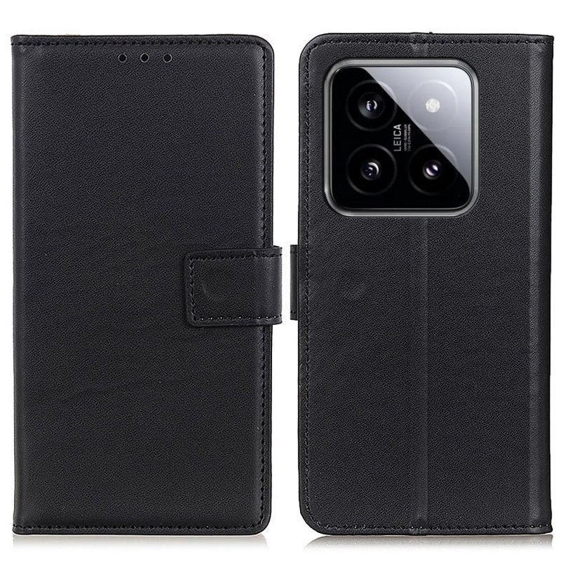Peněženková Pouzdra Xiaomi 14 Pro Kryty Na Mobil Jednoduchá Umělá Kůže