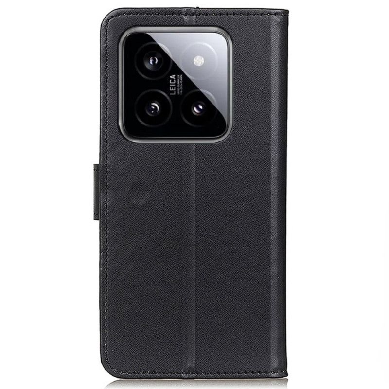 Peněženková Pouzdra Xiaomi 14 Pro Kryty Na Mobil Jednoduchá Umělá Kůže