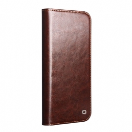 Kožené Pouzdro Folio Xiaomi 17 Pro Max Pravá Kůže Qialino