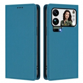 Kožené Pouzdro Xiaomi 17 Pro Max Kryty Na Mobil Magnetické Zapínání A Rfid Ochrana