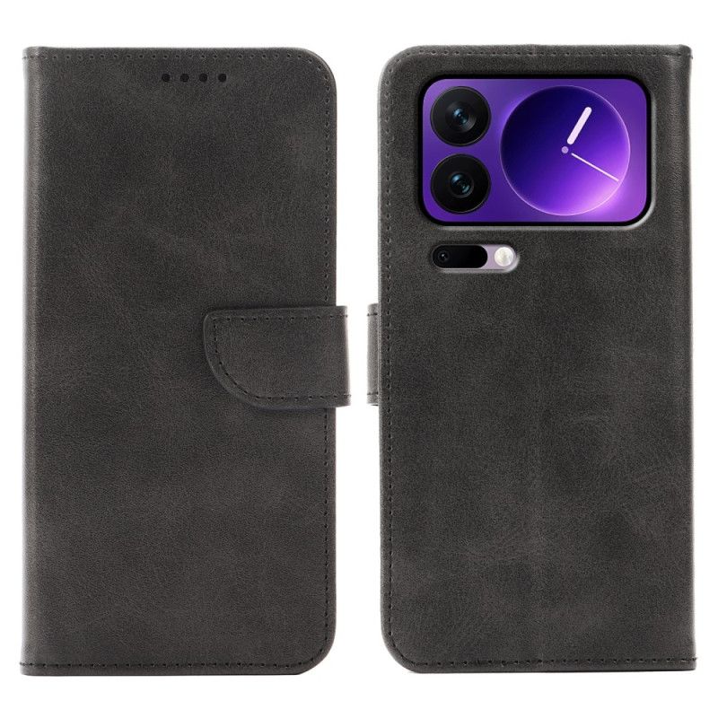 Kožený Kryt Na Xiaomi 17 Pro Max Stojánek A Magnetické Zapínání