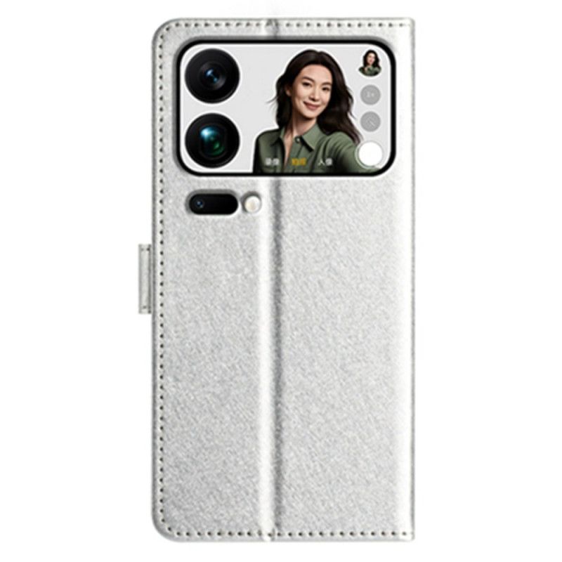 Kožený Kryt Xiaomi 17 Pro Max Hedvábná Textura