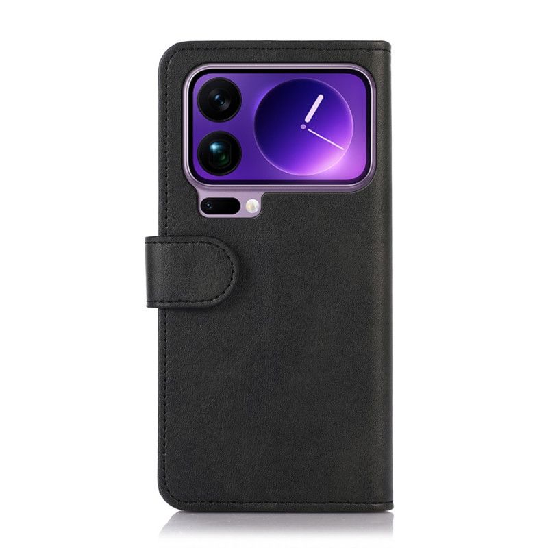 Kožený Kryt Xiaomi 17 Pro Max Klasický Kožený Efekt