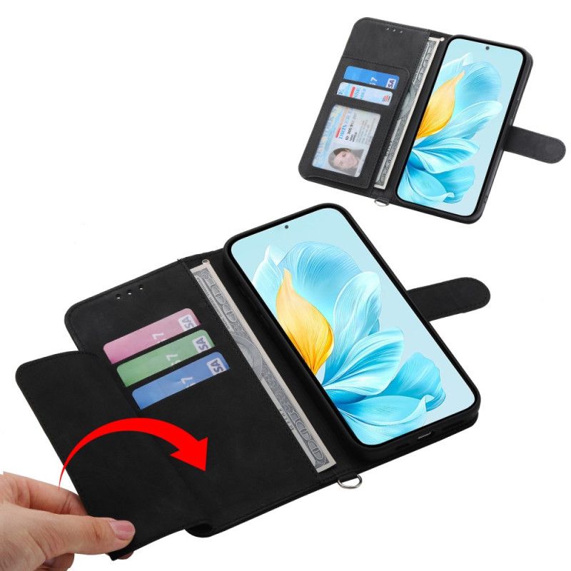 Kožený Kryt Xiaomi 17 Pro Max Krajka S Páskem A Ramenním Popruhem