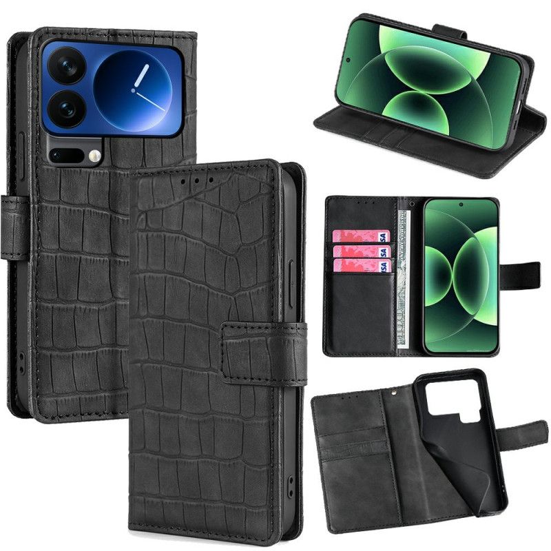 Kožený Kryt Xiaomi 17 Pro Max Krokodýlí Textura