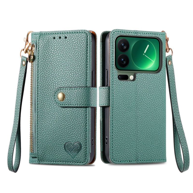 Kožený Kryt Xiaomi 17 Pro Max Peněženka Lásky