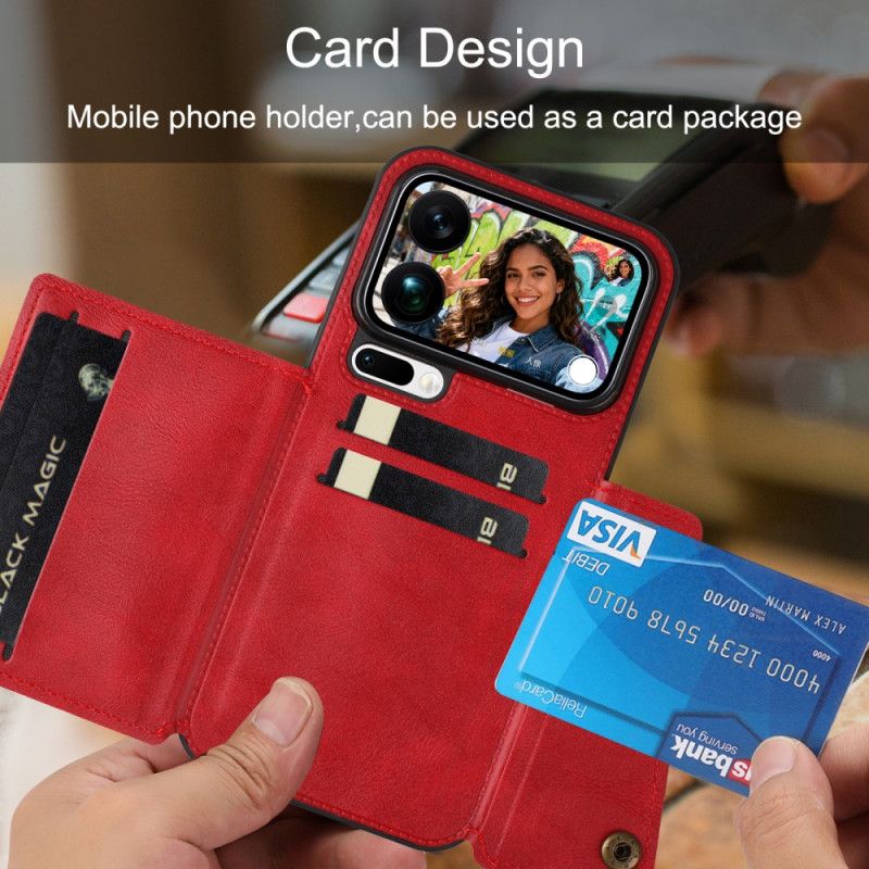 Kryt Na Xiaomi 17 Pro Max Pouzdro Na Karty S Koženým Efektem