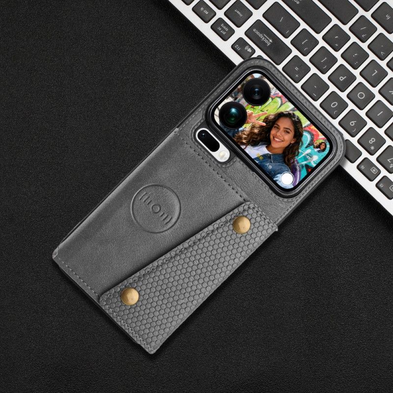 Kryt Na Xiaomi 17 Pro Max Pouzdro Na Karty S Koženým Efektem