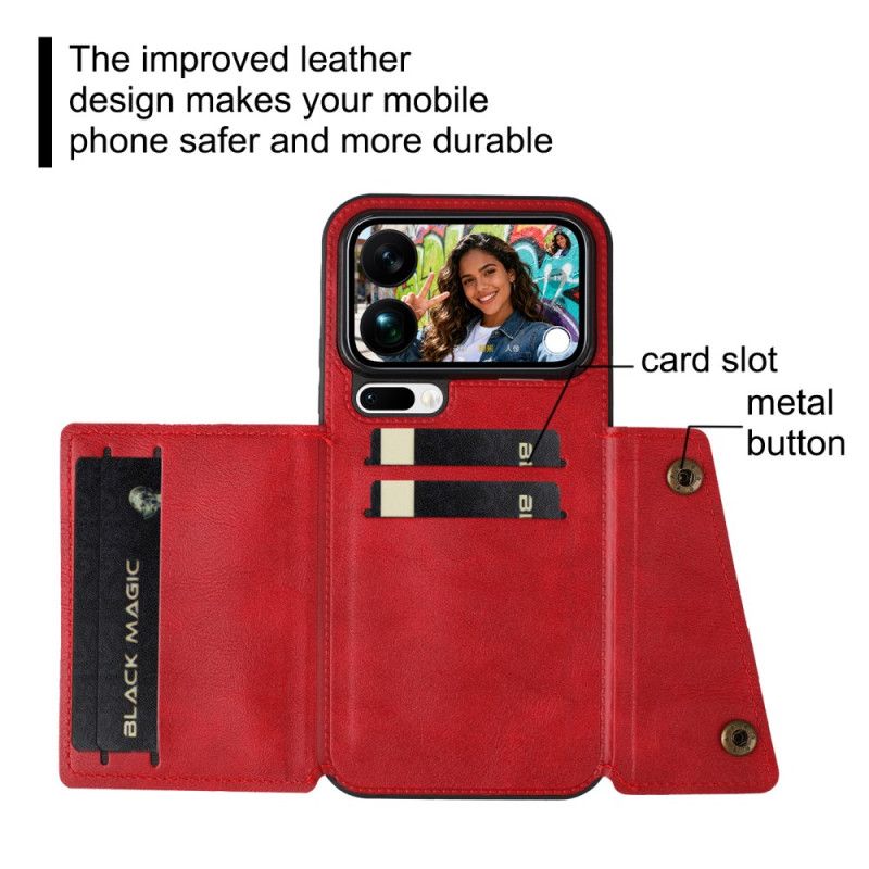 Kryt Na Xiaomi 17 Pro Max Pouzdro Na Karty S Koženým Efektem