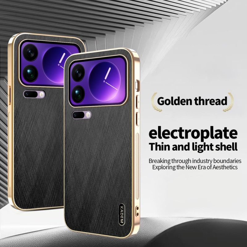 Kryt Xiaomi 17 Pro Max Azns Kožený Efekt