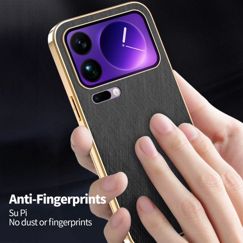 Kryt Xiaomi 17 Pro Max Azns Kožený Efekt