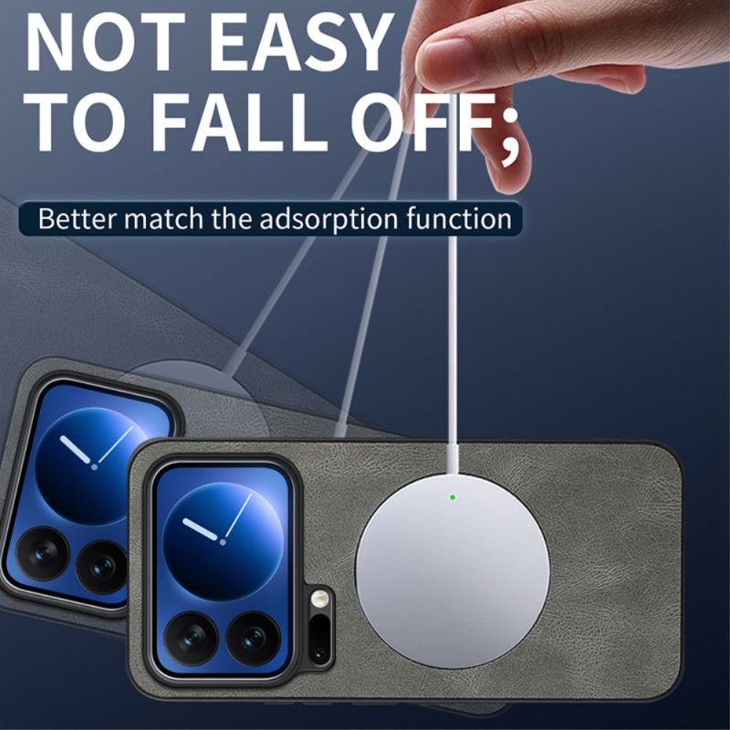 Kryt Xiaomi 17 Pro Max Kožený Efekt Magsafe