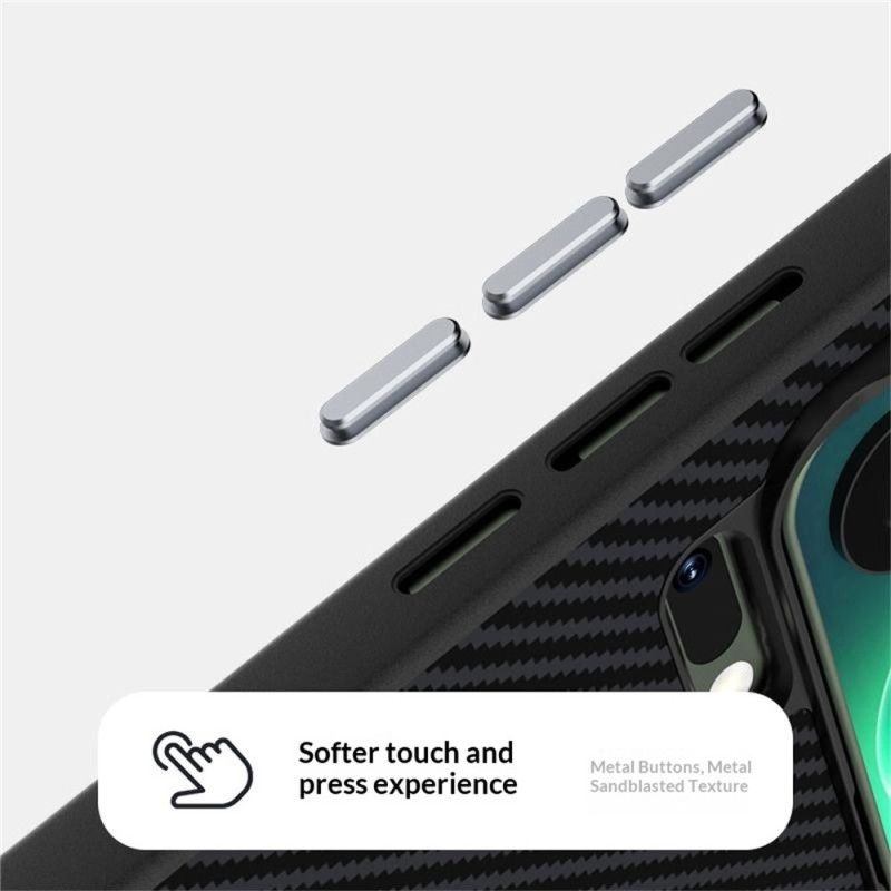 Kryt Xiaomi 17 Pro Max Magnetické Zapínání Z Uhlíkových Vláken Abeel