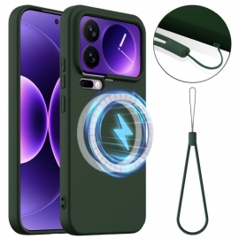 Kryt Xiaomi 17 Pro Max Magnetický Silikon A Šňůrka Na Krk