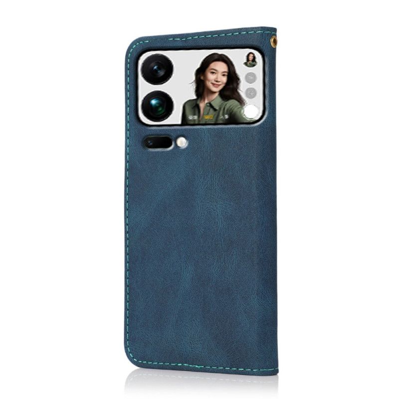 Peněženková Pouzdra Xiaomi 17 Pro Max Dvoubarevný Design