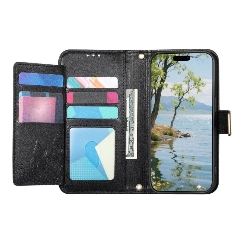 Peněženková Pouzdra Xiaomi 17 Pro Max Kryty Na Mobil Peněženka S Květinovým Vzorem