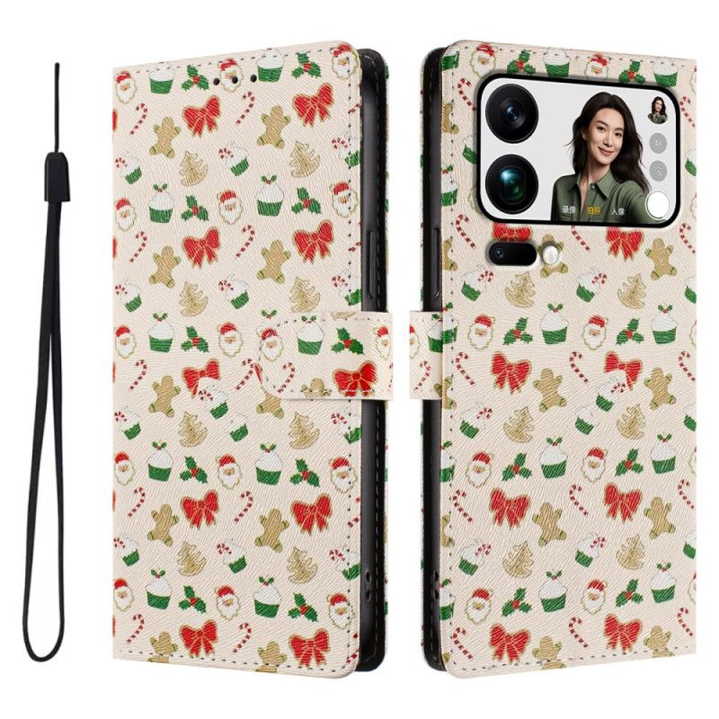 Peněženková Pouzdra Xiaomi 17 Pro Max Kryty Na Mobil Vánoce