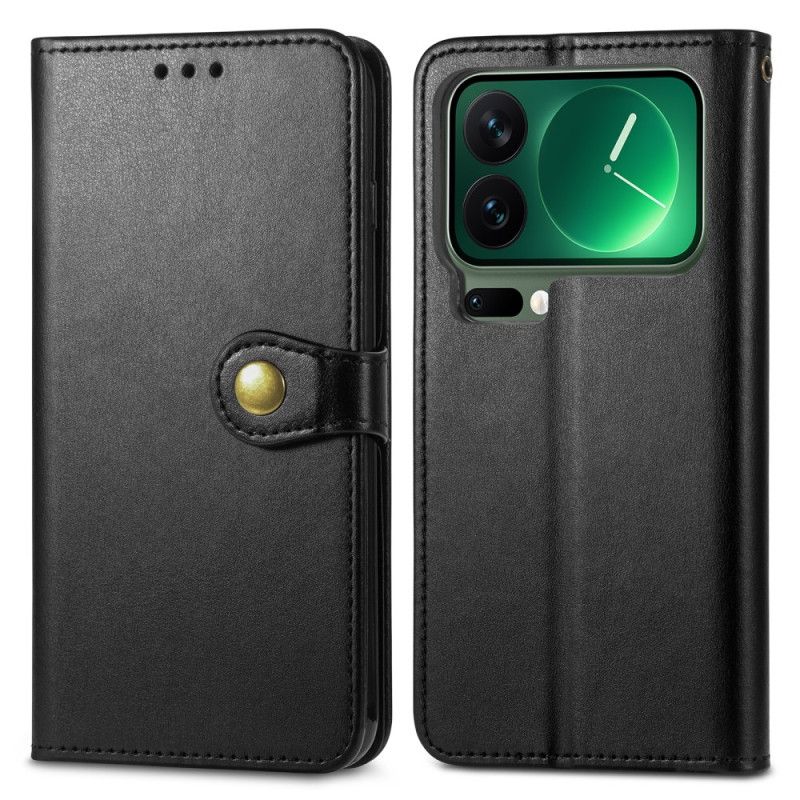 Peněženková Pouzdra Xiaomi 17 Pro Max Kryty Na Mobil Zlatá Spona