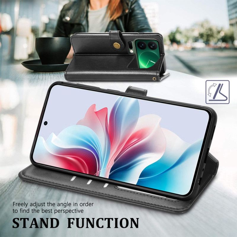 Peněženková Pouzdra Xiaomi 17 Pro Max Kryty Na Mobil Zlatá Spona