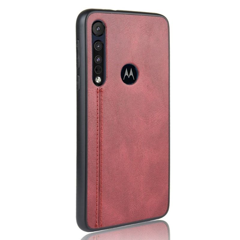 Kryt Na Motorola Moto G8 Plus Kožený Efekt