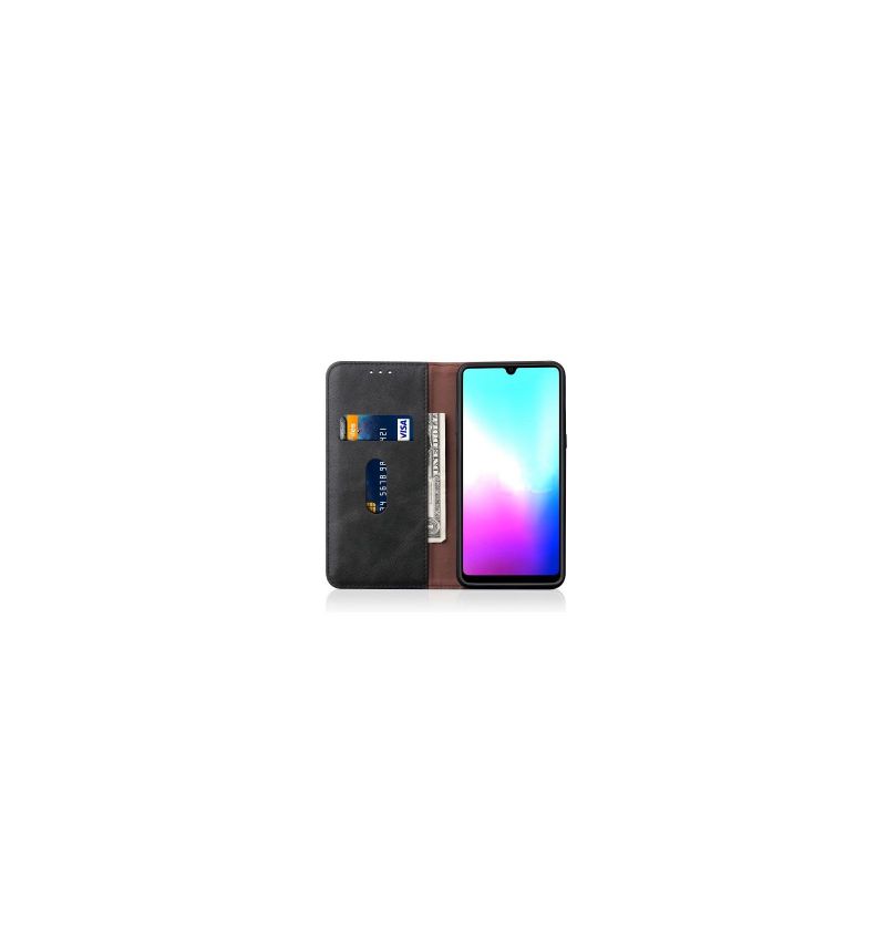 Flipové Pouzdro Na Huawei Mate 20 Retro Elegantní Kožený Efekt
