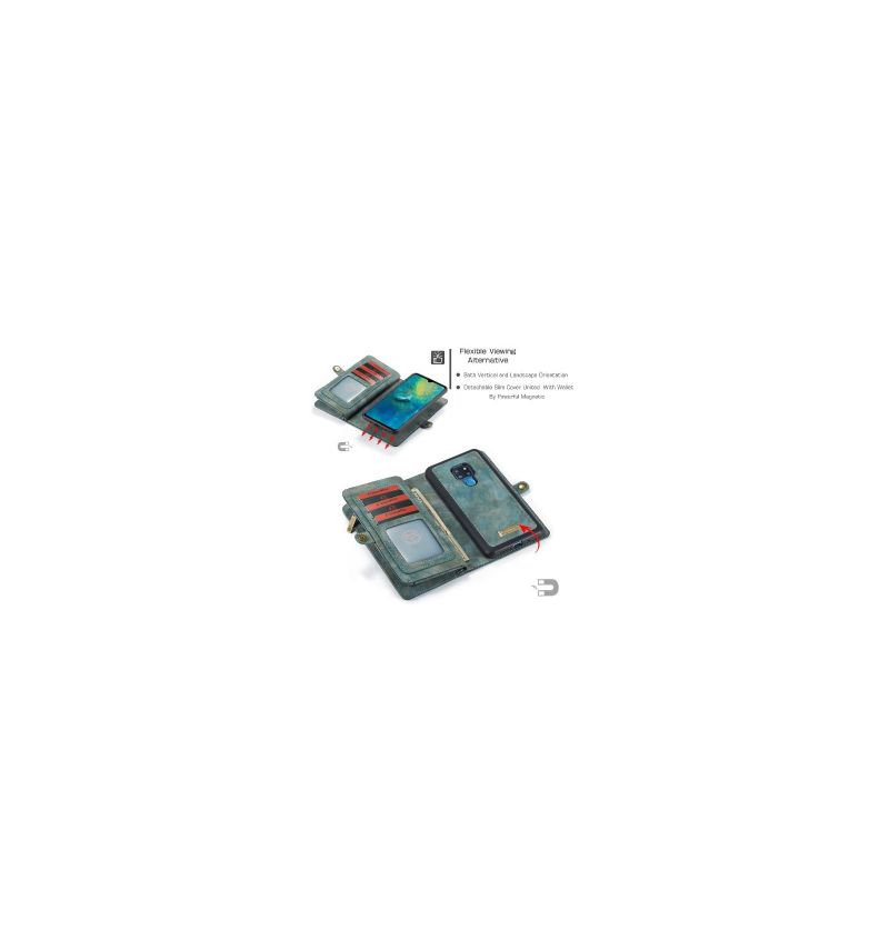 Kryt Flipové Pouzdro Na Huawei Mate 20 Peněženkové Pouzdro Zelená