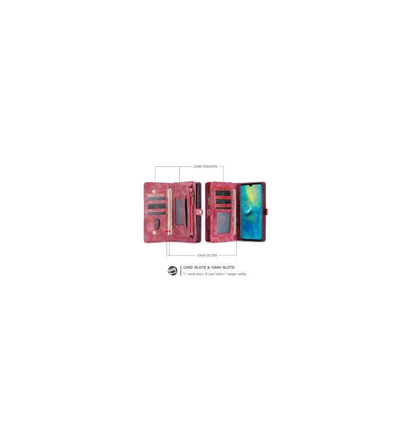 Kryt Flipové Pouzdro Na Huawei Mate 20 Peněženkové Pouzdro Černá