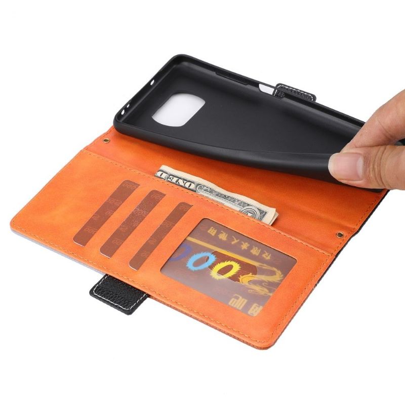 Flipové Pouzdro Na Poco X3 / X3 Pro / X3 NFC Tříbarevná Eva