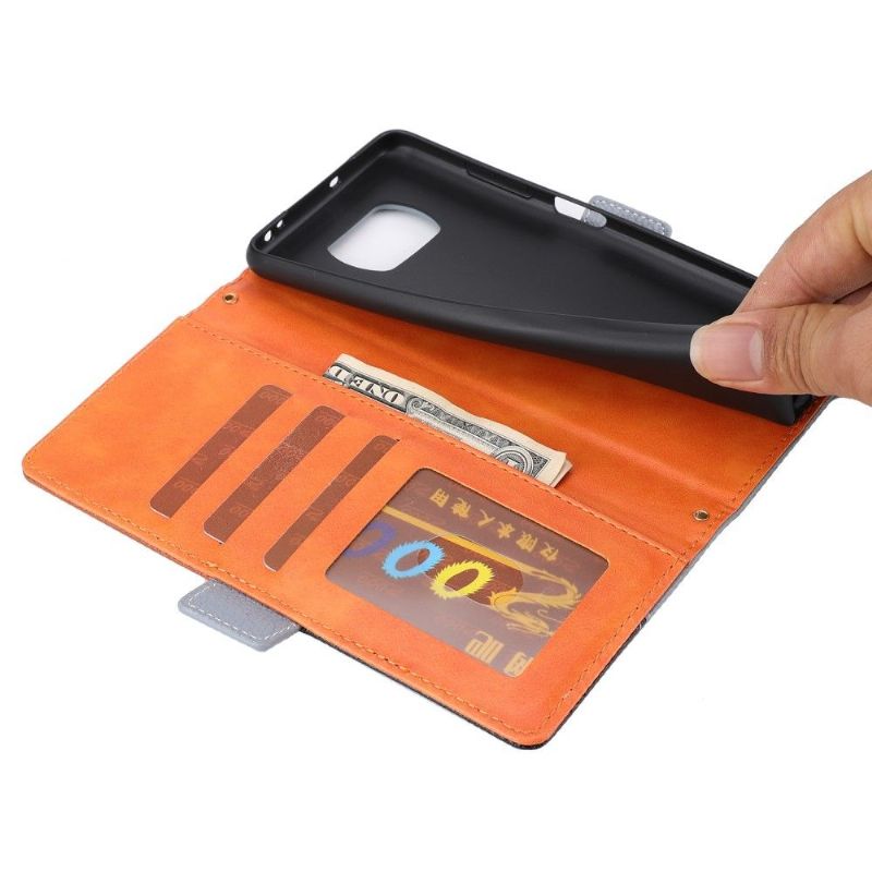 Flipové Pouzdro Na Poco X3 / X3 Pro / X3 NFC Tříbarevná Eva