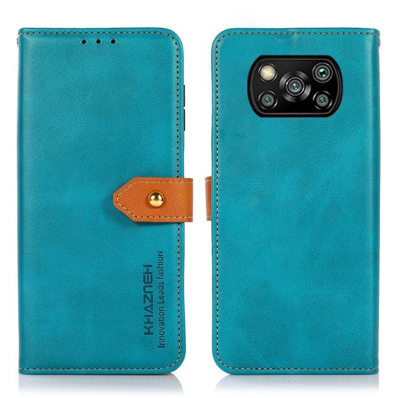 Kožené Pouzdro Na Poco X3 / X3 Pro / X3 NFC Khazneh Bicolor Umělá Kůže