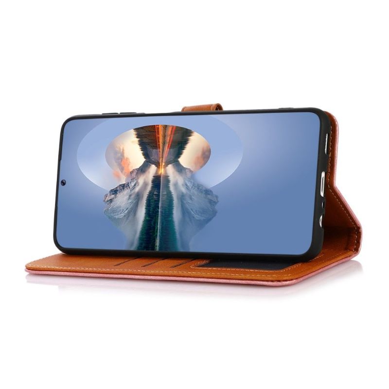 Kožené Pouzdro Na Poco X3 / X3 Pro / X3 NFC Khazneh Bicolor Umělá Kůže