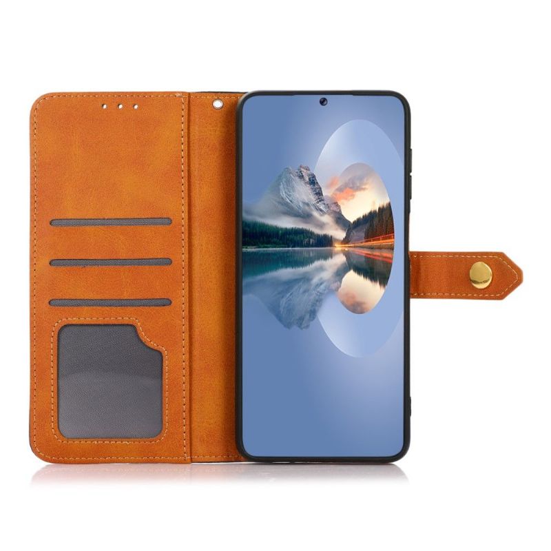 Kožené Pouzdro Na Poco X3 / X3 Pro / X3 NFC Khazneh Bicolor Umělá Kůže