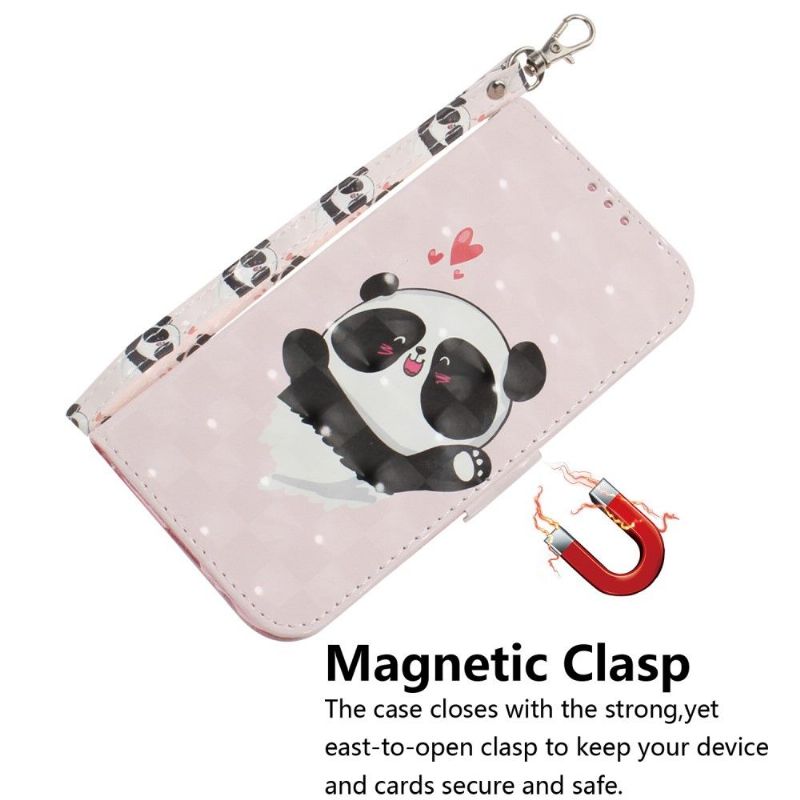 Kožené Pouzdro Na Poco X3 / X3 Pro / X3 NFC Roztomilá Panda