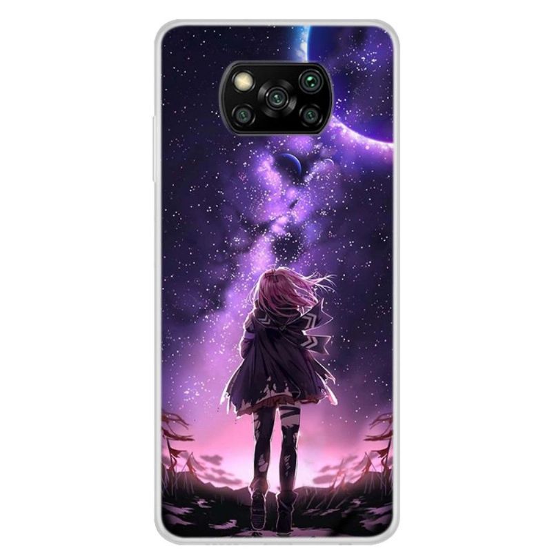 Kryt Na Poco X3 / X3 Pro / X3 NFC Ilustrace Dívka V Úplňku