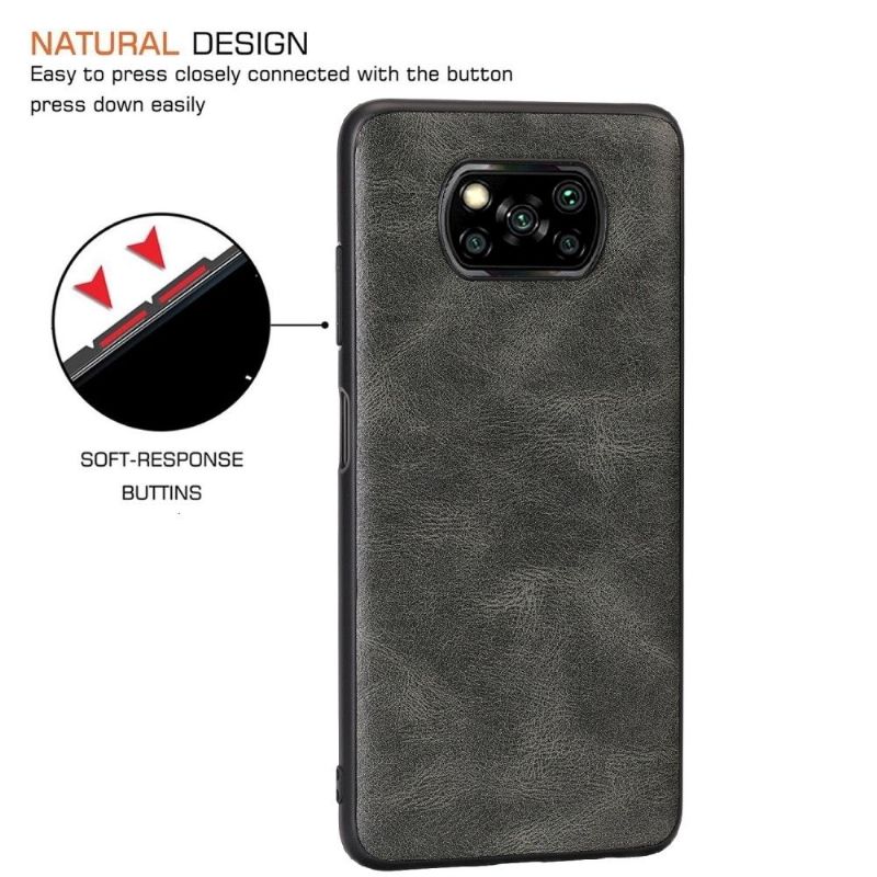 Kryt Na Poco X3 / X3 Pro / X3 NFC Kožený Efekt Milena