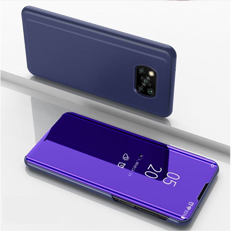 Kryty Na Mobil Na Poco X3 / X3 Pro / X3 NFC Flipové Pouzdro Zrcadlový Efekt