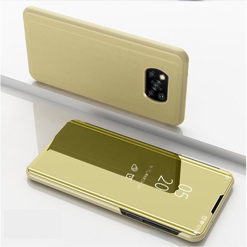 Kryty Na Mobil Na Poco X3 / X3 Pro / X3 NFC Flipové Pouzdro Zrcadlový Efekt