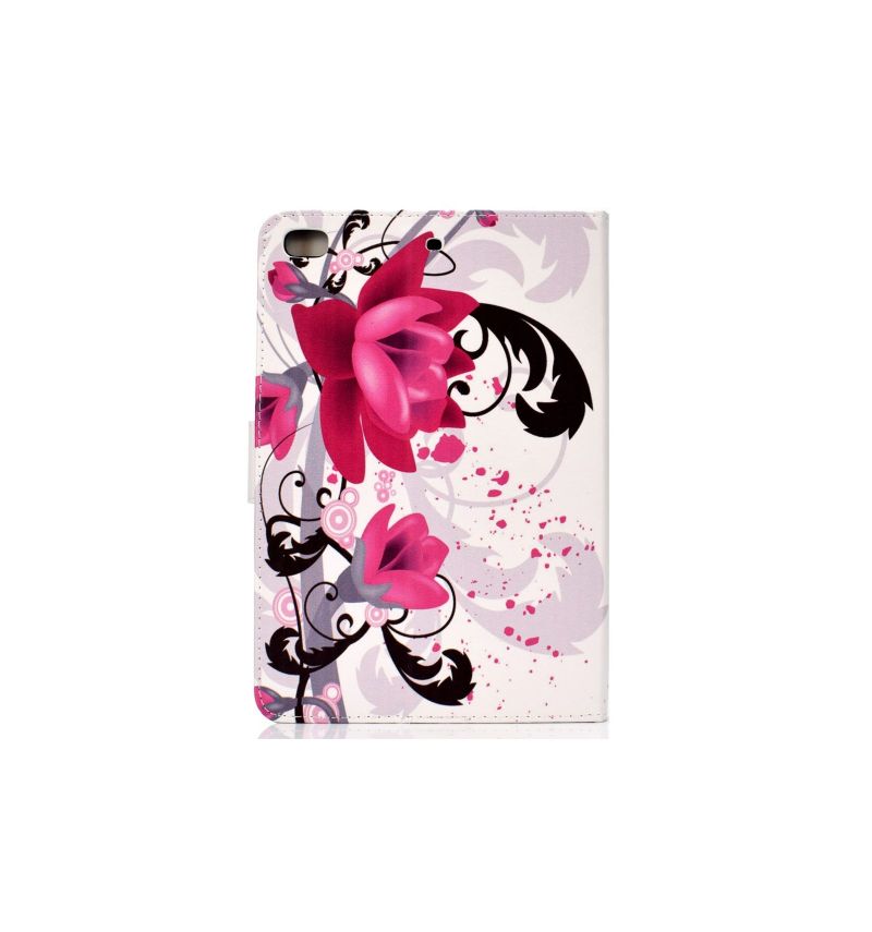 iPad Mini 4 / 3 / 2 / 1 - Pouzdro Na Karty Purple Flowers