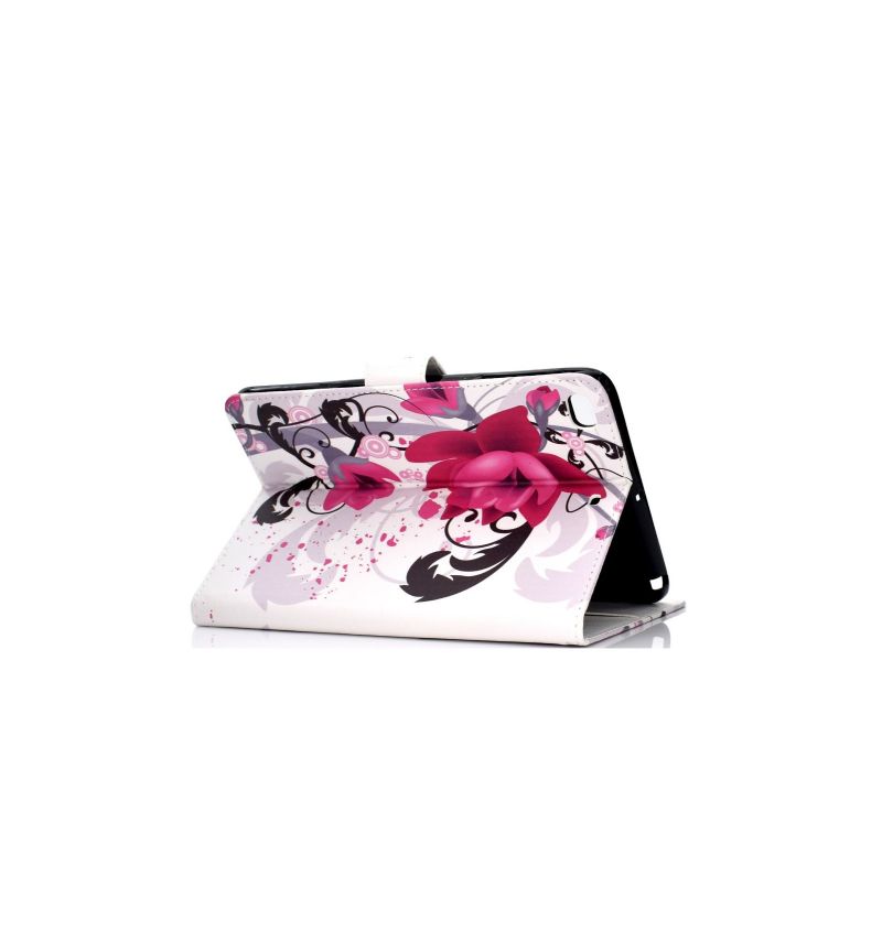 iPad Mini 4 / 3 / 2 / 1 - Pouzdro Na Karty Purple Flowers