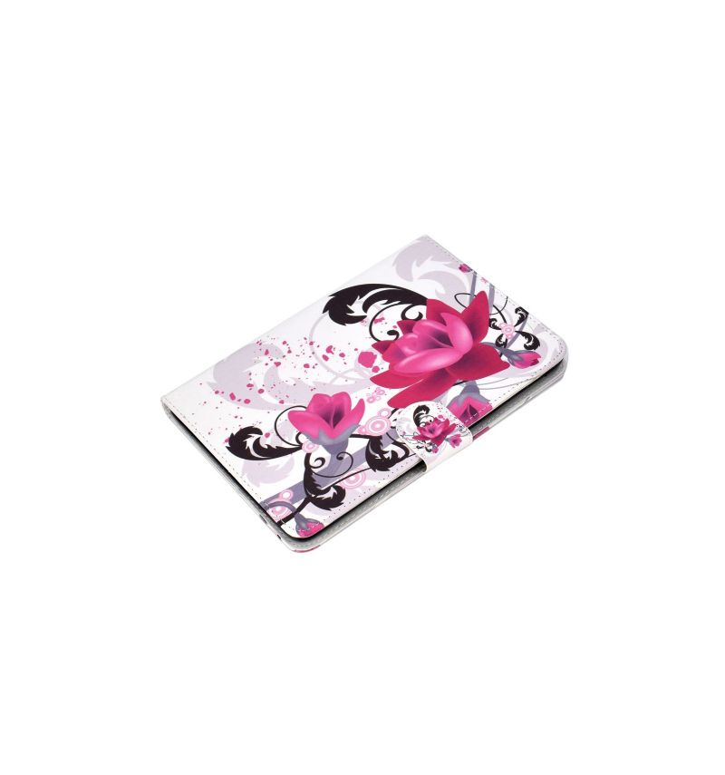 iPad Mini 4 / 3 / 2 / 1 - Pouzdro Na Karty Purple Flowers
