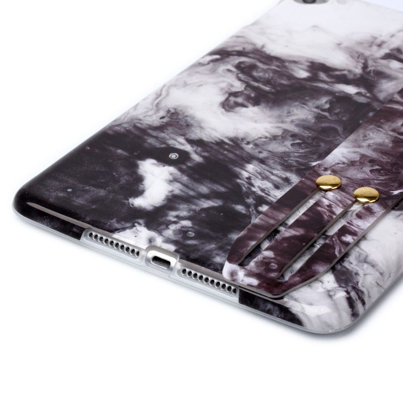 iPad Mini 5 2019 - Pouzdro S Mramorovým A Bílým Páskem