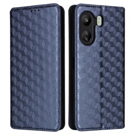 Kožené Pouzdro Folio Na Poco C65 3d Diamanty