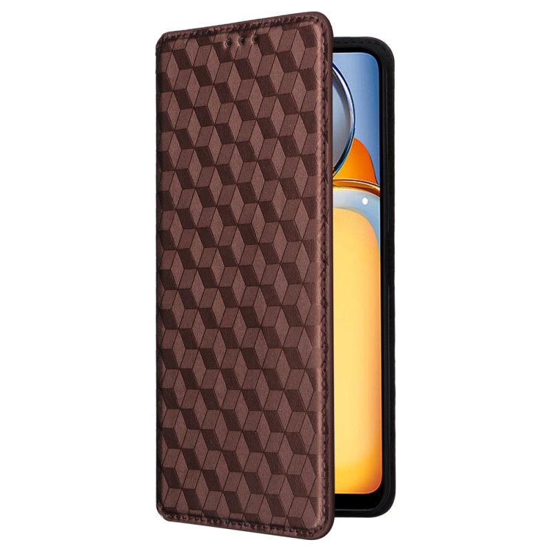Kožené Pouzdro Folio Na Poco C65 3d Diamanty