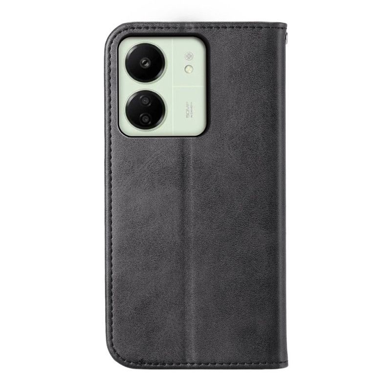 Kožené Pouzdro Folio Poco C65 Diamant S Řemínkem