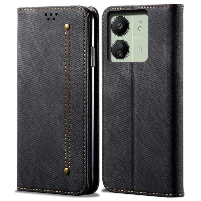 Kožené Pouzdro Folio Poco C65 Látka