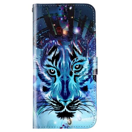 Kožený Kryt Na Poco C65 Lanyard Wolf
