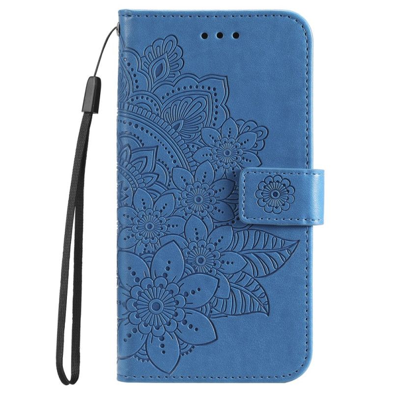 Kožený Kryt Poco C65 Květinová Mandala