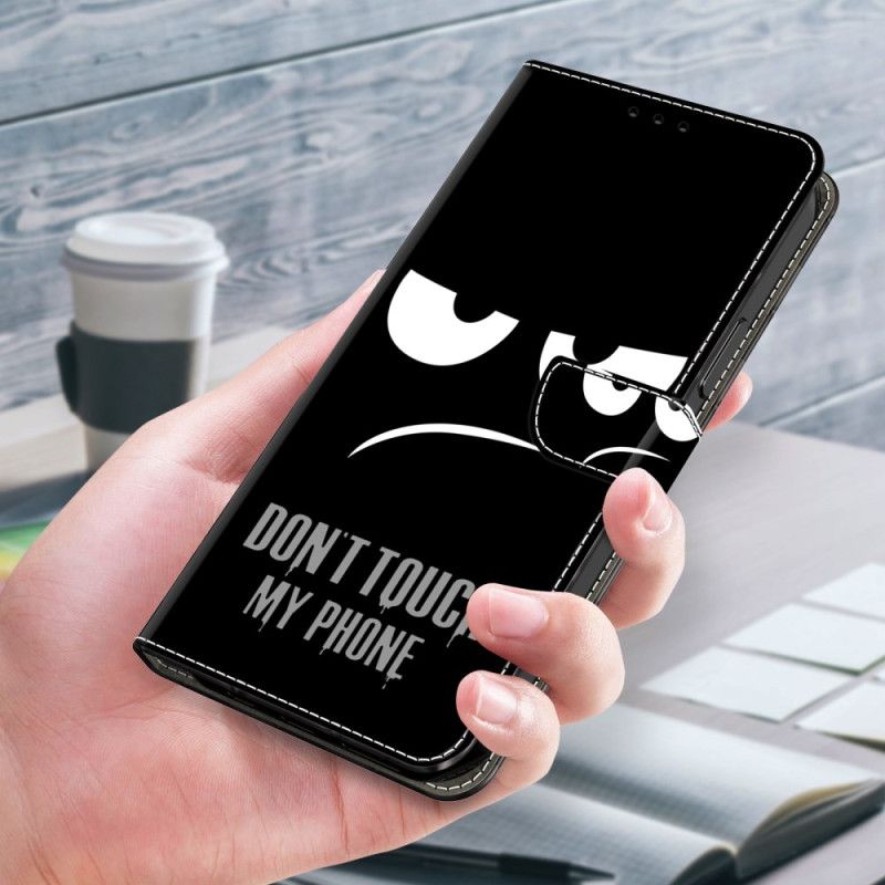 Kožený Kryt Poco C65 Nedotýkejte Se Mého Telefonu