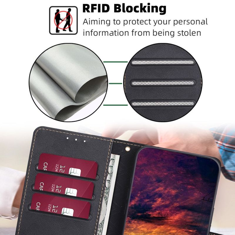 Kožený Kryt Poco C65 Umělá Kůže S Rfid Blokováním