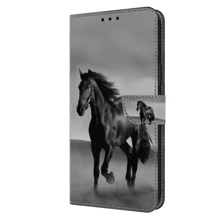 Kožený Kryt Poco C65 Černý Kůň